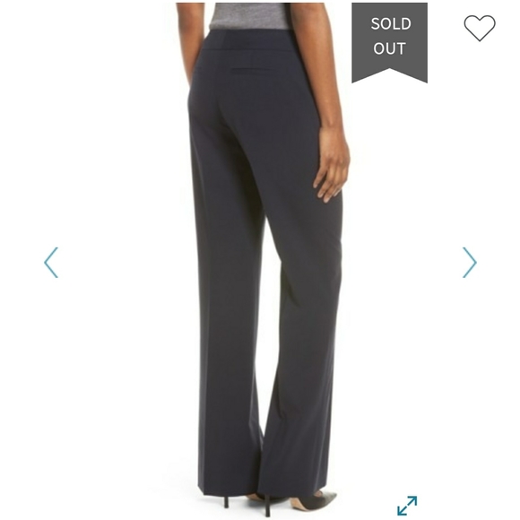 Classiques Entier Navy Flare Leg Suit Pants - Picture 2 of 8